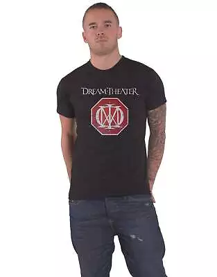 Buy Dream Theater T Shirt Distressed Red Band Logo Official Mens New Black • 18.95£
