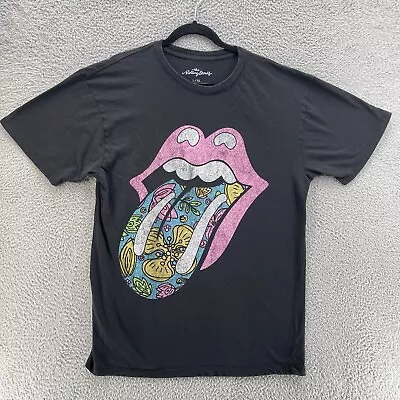 Buy The Rolling Stones Tee Women Large Extra Large Black Big Mouth Graphic Unisex • 14.26£