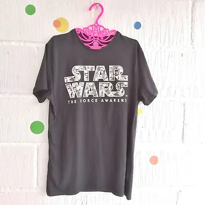 Buy ⭐Star Wars Size M The Force Awakens Cotton Black T-shirt • 13.50£