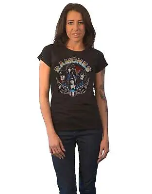 Buy Ramones T Shirt Vintage Wings Photo New Official Mens Black Unisex XL • 16.95£