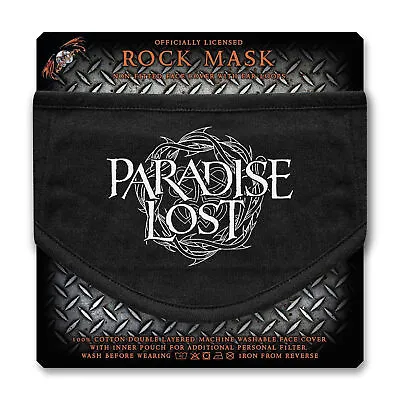 Buy Paradise Lost Crown Of Thorns Black Face Mask OFFICIAL • 10.59£