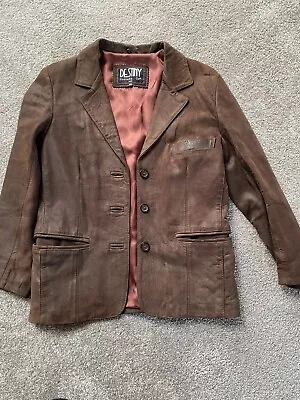 Buy Destiny Clothing Co London Stunning Real Leather Jacket Brown - Size M Ladies • 55£