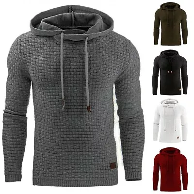 Buy Stylish Men Hoodies Sweatshirts Slim Fit Sports Activewear Hoodies Jumper • 14.99£