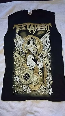Buy Testament Sleeveless T-shirt Size Small Official Merchandise Trash Metal  • 9.99£