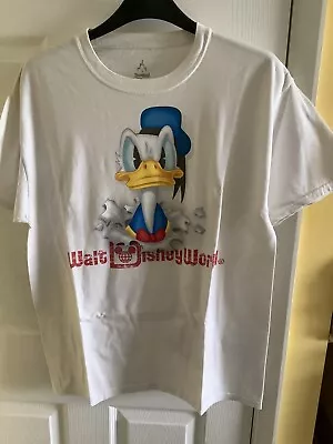 Buy Disneyland  Donald Duck Double Sided Tshirt Top Disneyland Official: Large • 30£