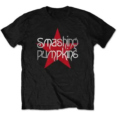 Buy THE SMASHING PUMPKINS - Unisex T- Shirt -  Star Logo  - Black Cotton  • 16.49£