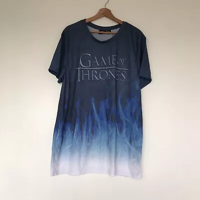 Buy Game Of Thrones Mens Blue Short Sleeve Pre-Owned T-Shirt Size XL • 4.19£