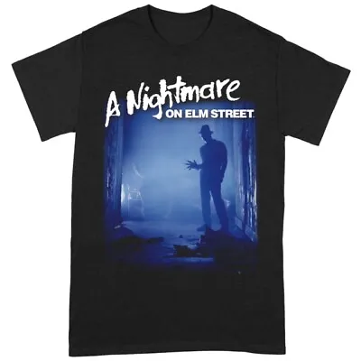 Buy Freddy Is Waiting  Black T-Shirt  NIGHTMARE ON ELM STREET • 15.81£