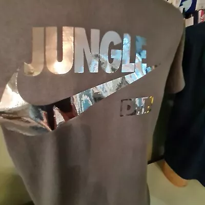 Buy Jungle D N B Chrome Graphic Grey Tee T Shirt Drum And Bass Music DJ Slipmat  • 13.99£