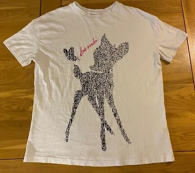 Buy Womens Disney Difuzed Bambi White T-Shirt Size 12  • 7£