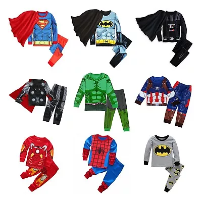 Buy Superhero Kids Shirt And Pant Outfit Set ( Ships From USA ) • 18.10£
