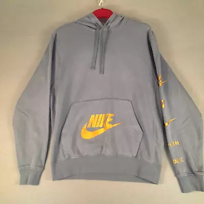 Buy Nike Hoodie Grey Size  Small Sportswear Standard Issue Fleece Gold Men's • 14.95£