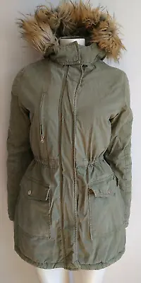 Buy Esmara Green Women Quilt Lined Hooded Parka Jacket Coat By Heidi Klum Uk 10 Eu36 • 24.99£