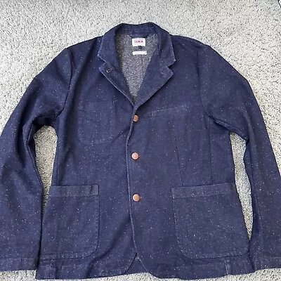 Buy Edwin Denim Blazer Jacket Size Large - Vintage Japanese  Denim 22” P2P • 19£