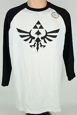 Buy 2016 Zelda Triforce Nintendo World NY Womens L Raglan Sleeve Graphic T Shirt NWT • 18.95£