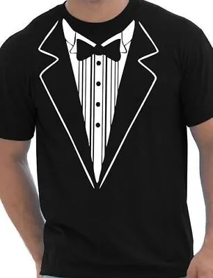 Buy Tuxedo Fancy Dress Funny Mens T-Shirt Size S-XXL • 7.50£