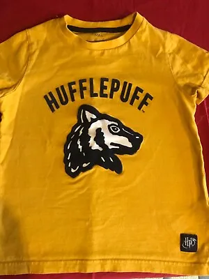 Buy M & S Hufflepuff T Shirt -aged6-7. Used But Good Condition. • 4£