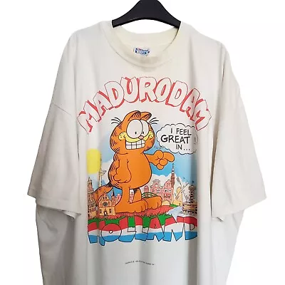 Buy Garfield 1978 Cartoon T-Shirt Madurodan Holland Single Stitch Rare XXL • 45£