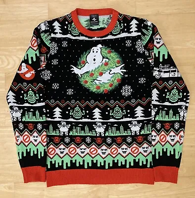 Buy XS 38  Inch Chest Ghostbusters Ugly Christmas Jumper Sweater Xmas By Numskull • 29.99£
