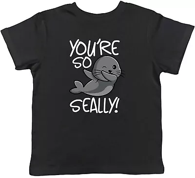 Buy Funny Seal Kids T-Shirt You're So Seally Cute Dabbing Seal Childrens Boys Girls • 5.99£
