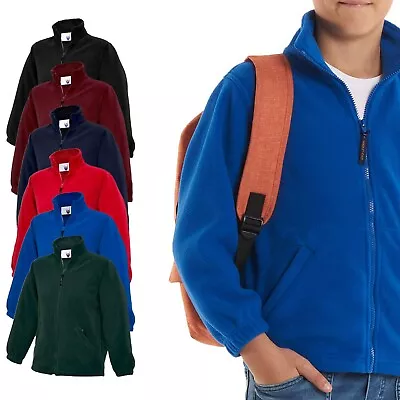 Buy Kids Boys & Girls Thick Micro Fleece Jacket - CHILDRENS SCHOOL WARM WINTER COAT • 13.99£
