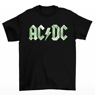 Buy AC/DC Green Logo Mens T-shirt • 14.99£
