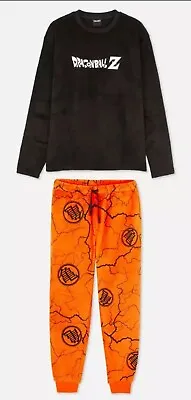 Buy Dragonball Z Mens Fleece Cosy Pyjama Set Dragon Ball Pjs Large • 21£