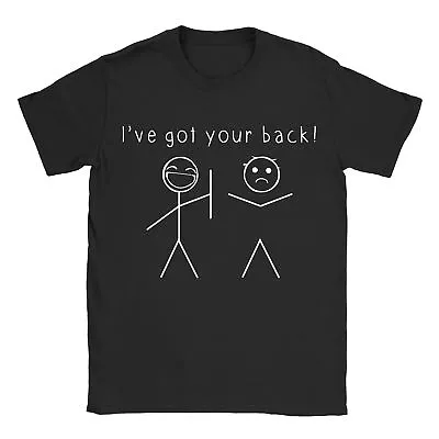 Buy Ive Got Your Back T-Shirt Stickman Tee Drawing Friend Funny Birthday Gift • 9.49£