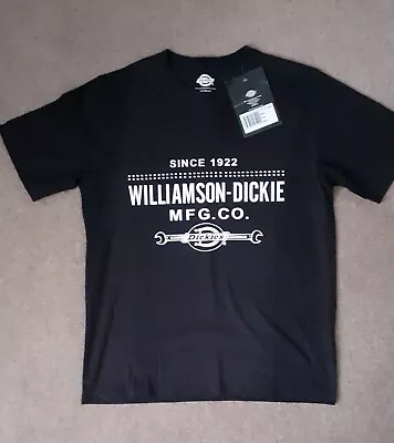 Buy Dickies Workwear Castleton T-Shirt Short Sleeve Medium Black SH5022 • 7.99£
