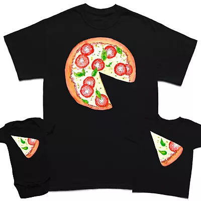 Buy Pizza Slice Fathers Day Son Daughter Kids  Baby Matching T-Shirts Top #FD • 7.59£