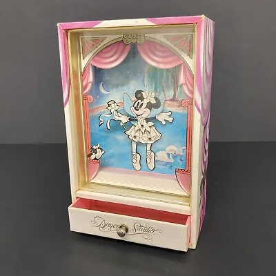 Buy Disney Dancing Minnie Mouse Musical Swan Lake Jewellery Box VERY SUN FADED *READ • 13.99£