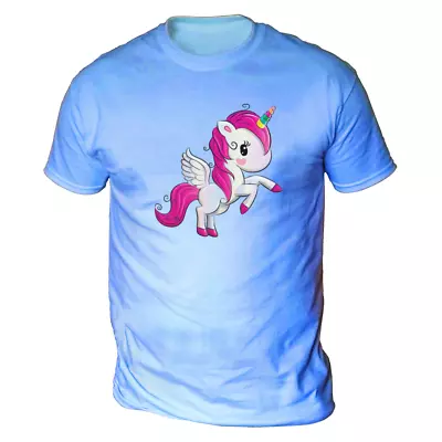 Buy UniCute Mens T-Shirt (Pick Colour And Size) Gift Present Unicorn Cute Girly • 19.95£