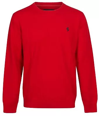 Buy Sweatshirt Wool Jumper Tricot C-Neck Ferrari Team Formula One 1 Red NEW! • 29.89£