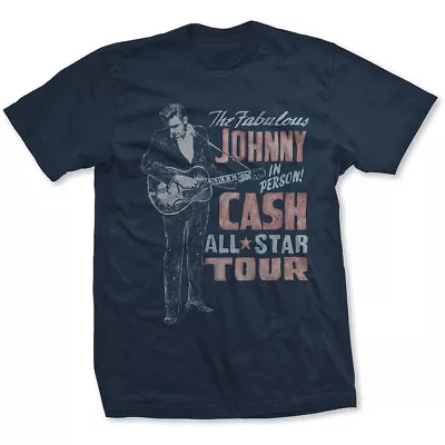 Buy Johnny Cash All Star Tour Official Tee T-Shirt Mens Unisex • 17.13£