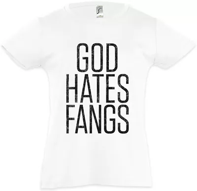 Buy GOD HATES FANGS Kids Girls T-Shirt True Fellowship Of The Sun The Blood Strain • 16.99£