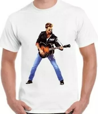Buy George Michael T-Shirt Wham Music Rock Faith Poster Gift Unisex Women Retro Tee • 7.97£