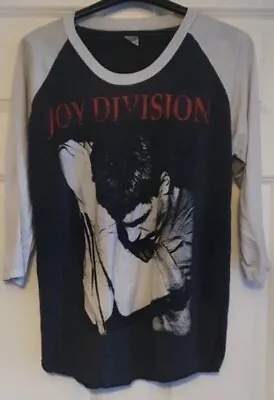 Buy Joy Division T Shirt Ian Curtis Rock Band Merch Tee Size Small 3/4 Length Sleeve • 13.50£