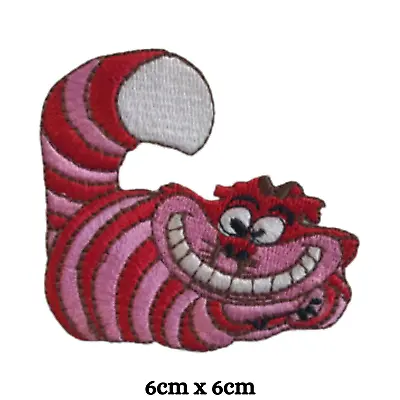 Buy Cheshire Cat Alice In Wonderland Iron Sew On Embroidered Patch • 2.79£