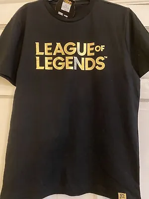 Buy League Of Legends Licensed  XS Gold And Black Tee Shirt • 8£