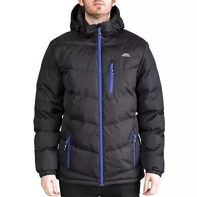 Buy Trespass Mens Blustery Padded Full Zip Hooded Winter Warm Puffer Jacket Coat • 48£