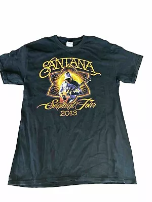 Buy Santana Sentient 2013 AUS/NZ TOUR T Shirt Size M Medium Gildan Heavy Cotton • 22.13£