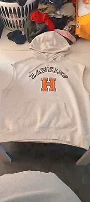 Buy Stranger Things Season 4 Hawkins High Sleeveless Pullover Hoodie Size XL • 15£
