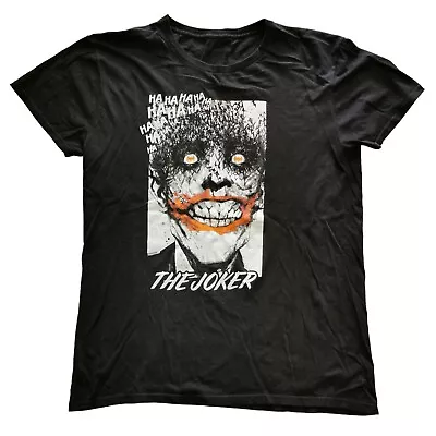 Buy DC Comics Batman The Joker T Shirt Men's Black Graphic Print Size L Large • 11.99£