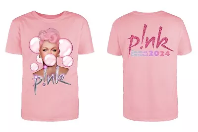 Buy Pink Summer Carnival  Print Design T-shirt Unisex,  Concert,  Perfect Gift • 10.50£