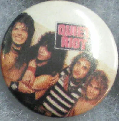 Buy Quiet Riot - RARE ORIG 80s Pin Badge Button For Hat/jacket/shirt VTG MeTaL Gem 5 • 9.64£