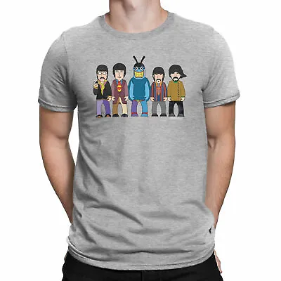 Buy Mens ORGANIC Cotton T-Shirt Colourful Submarine VIPWees Music Rock Caricature • 13.99£