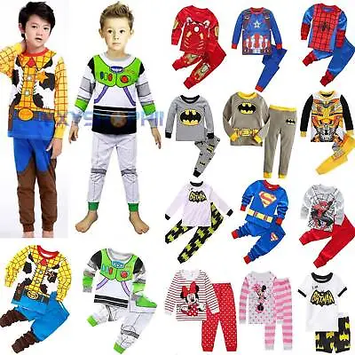 Buy Baby Kids Boys Girls Pyjamas Dress Up Cosplay Costume Outfit Set 6 Month - 8Year • 11.55£