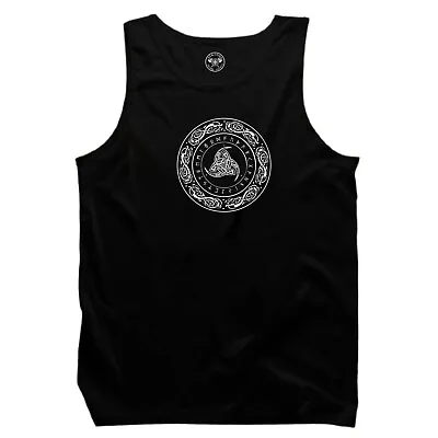 Buy Odin Triple Horns Vest Vikings Clothing Valhalla Norse Pagan Warrior Tank Top • 11.03£