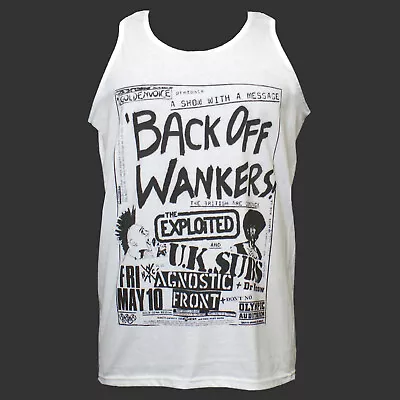 Buy The Exploited UK Subs Punk Rock Gig Flyer T-SHIRT Vest Top Unisex White S-2XL • 13.99£