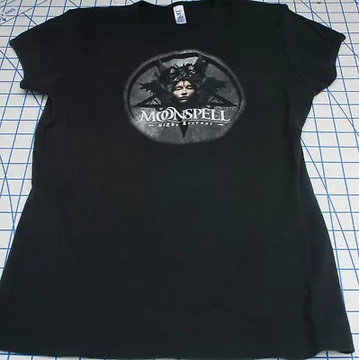 Buy Moonspell Night Eternal Tour Shirt  Womens Large Black Bella Great Used • 4.73£